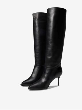 All Saints Black Leather Nori Boots